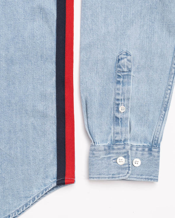 8JS_LIGHT WASHED DENIM RACECAR SHIRT_Visuel1