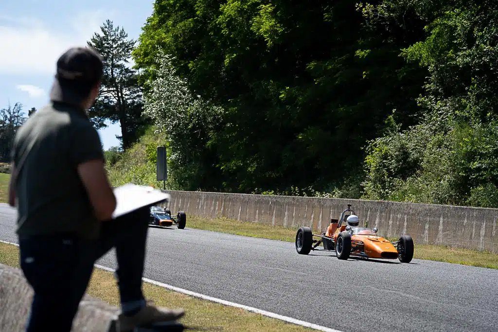 Driving a historic single-seater supervised by an instructor